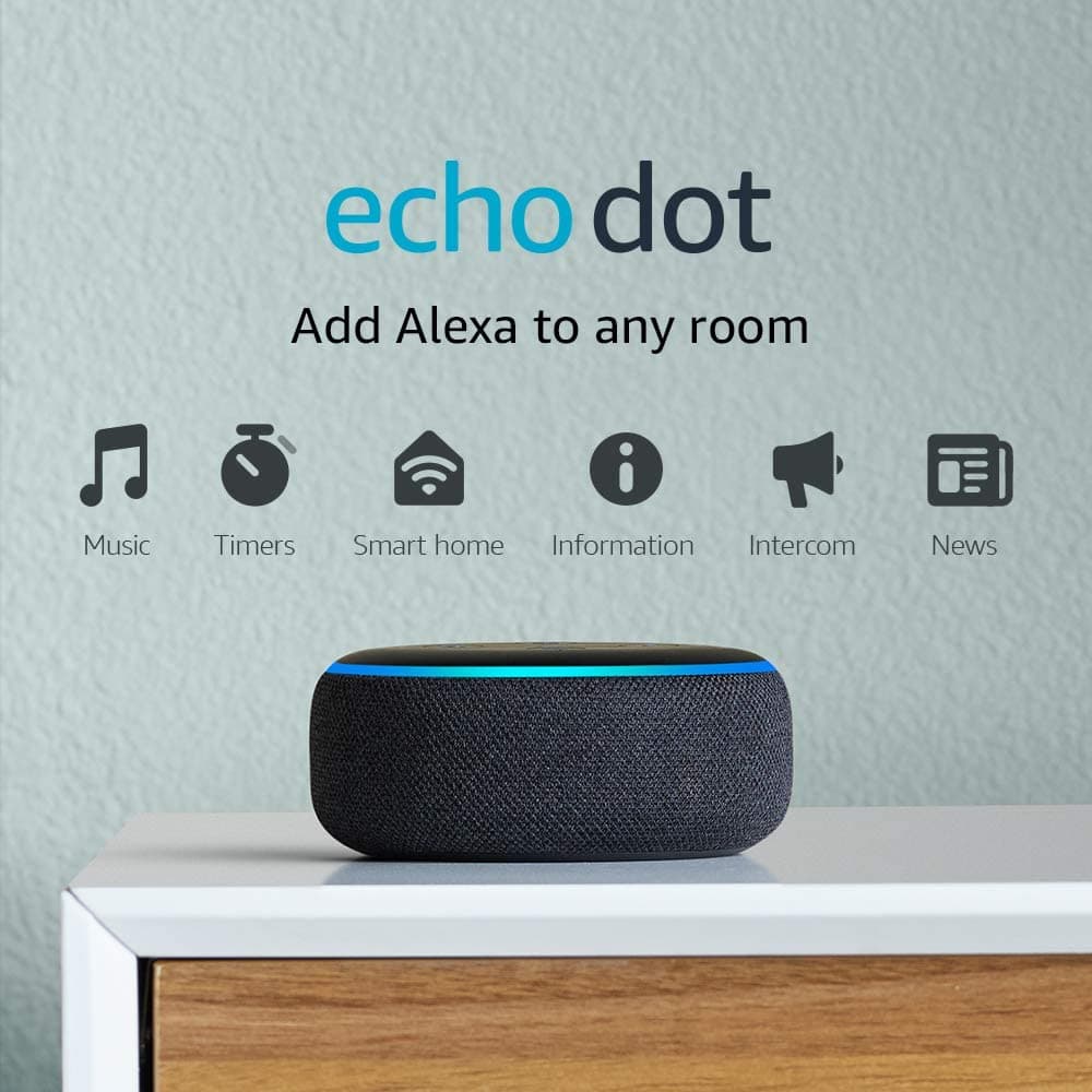 Amazon Echo Dot 3rd Gen - Smart speaker with Alexa - Charcoal